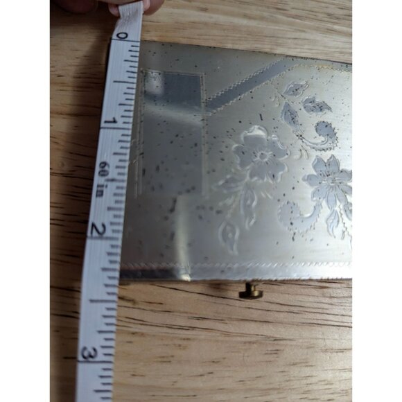 Dorset 5th Avenue Silver and gold tone w/ pads etched flowers engrave space 2x3 - Picture 14 of 15